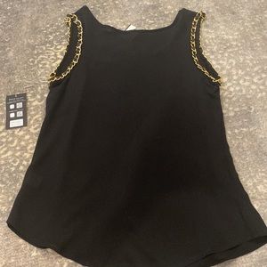 ALI & KRIS BLACK CHAIN TANK NWT